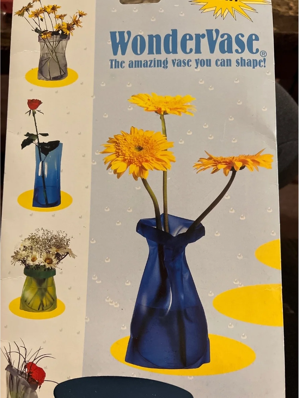 WonderVase Medium Frosted Blue Re-shapeable Vase 6